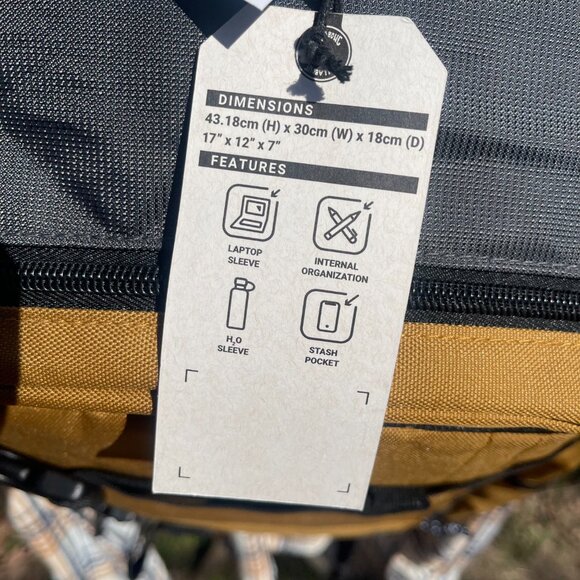 NWT Unisex O/S Camel/Black Billabong Chief Comm Backpack - Picture 12 of 15